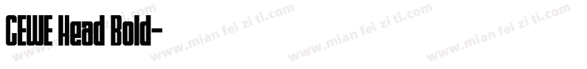 CEWE Head Bold字体转换